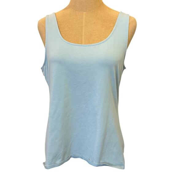 J.JILL Blue Perfect Tank Top Shirt Tee T-Shirt Women size L Basic - Picture 1 of 6